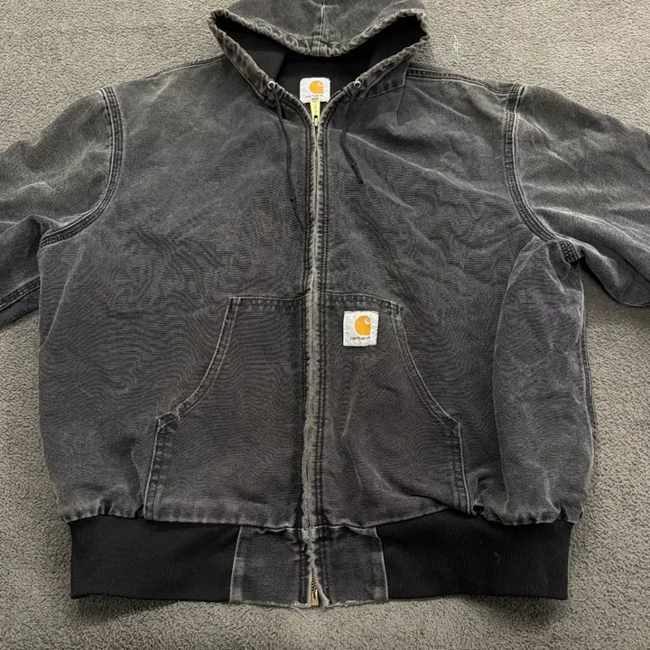 [BUNJANG] Carhartt WIP Hooded Work Jacket Black / [정품] 칼하트 후드 워크 자켓 블랙