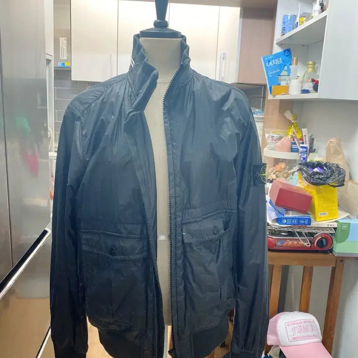 [BUNJANG] Stone Island Micro Ripstop 7 Denier Bomber Jacket / 스톤아일랜드 블랙 봄버 자켓