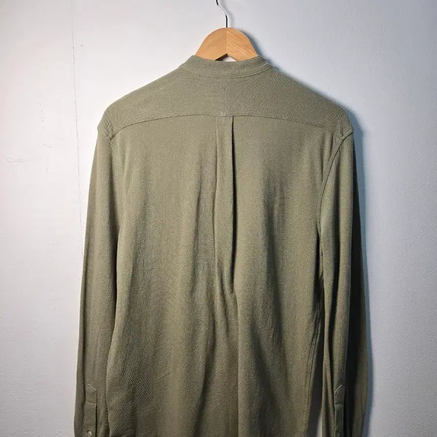 [BUNJANG] Polo Ralph Lauren Khaki Henleyshirt M / 정품) 폴로 신형라벨 카키색 헨리넥 셔츠 M