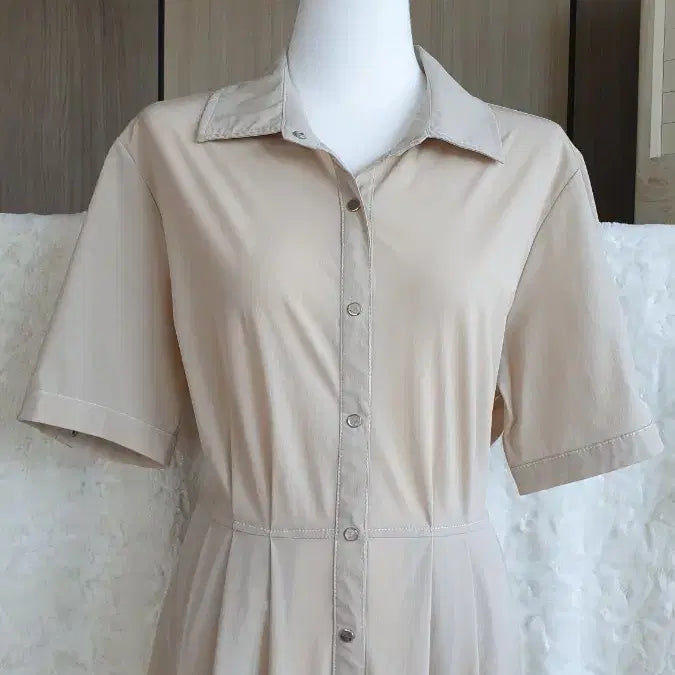[BUNJANG] Beige Button Dress / 베이지원피스 예뻐요