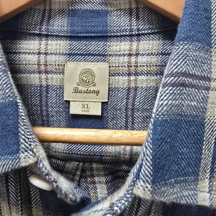 [SOLD OUT] 바스통 204 워크셔츠 XL 블루체크