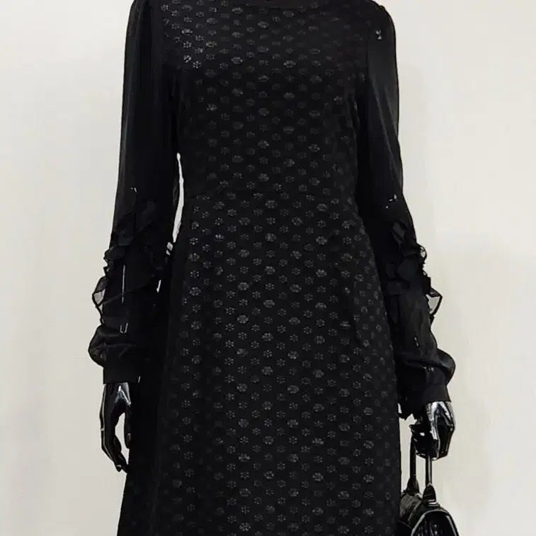 [BUNJANG] Palestine Ruched Dress / 팔시스루 원피스