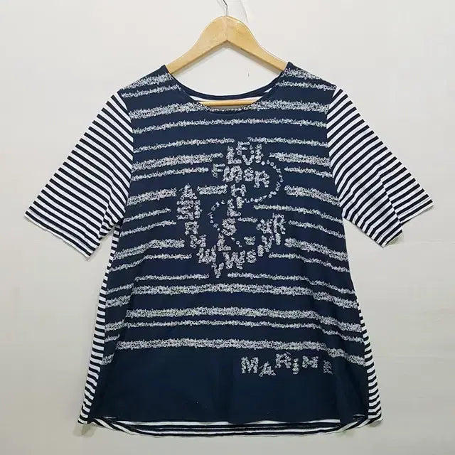 [BUNJANG] BRODIAEA Cotton T-Shirt L Navy / BRODIAEA 티셔츠 네이비