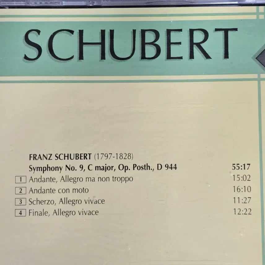 [BUNJANG] Sealed German Classical Music CDs - Symphonic Masterpieces (Schubert, Haydn, Brahms, Chopin) / 미개봉 독일산 클래식CD 4장 교향곡 명작 (슈베르트,하이든,브람스,쇼팽