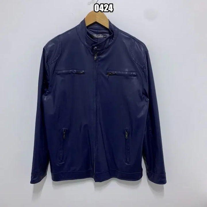 [BUNJANG] Vintage Faux Leather Racer Jacket / XL VTG 빈티지 페이크 레더 레이서 재킷