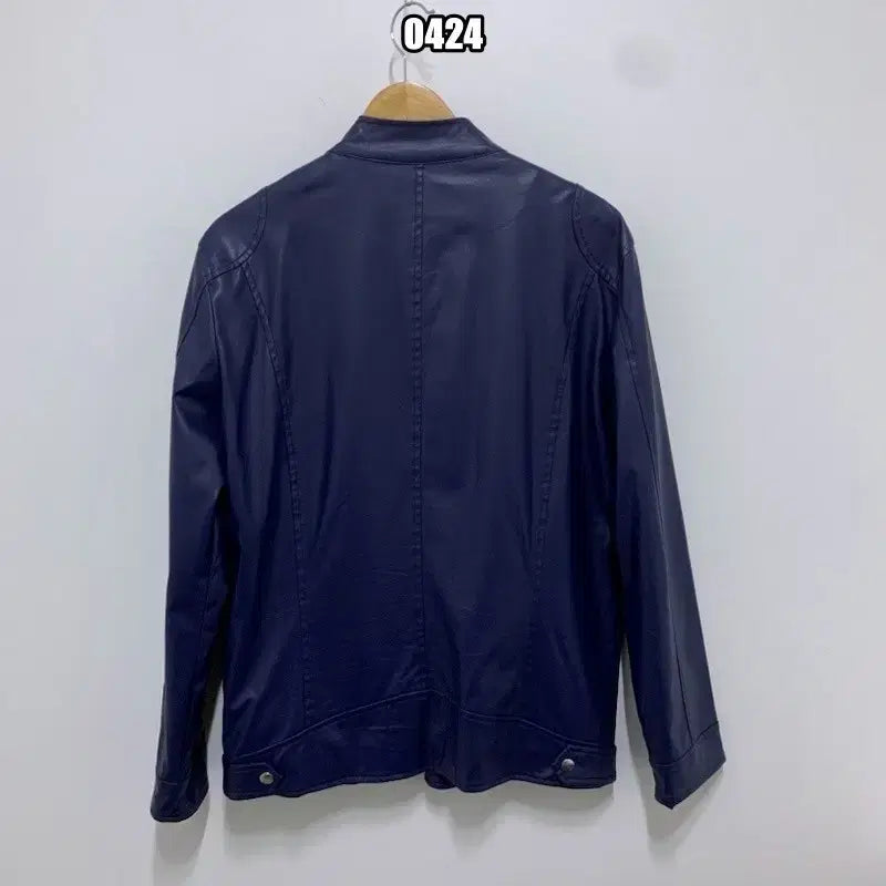[BUNJANG] Vintage Faux Leather Racer Jacket / XL VTG 빈티지 페이크 레더 레이서 재킷