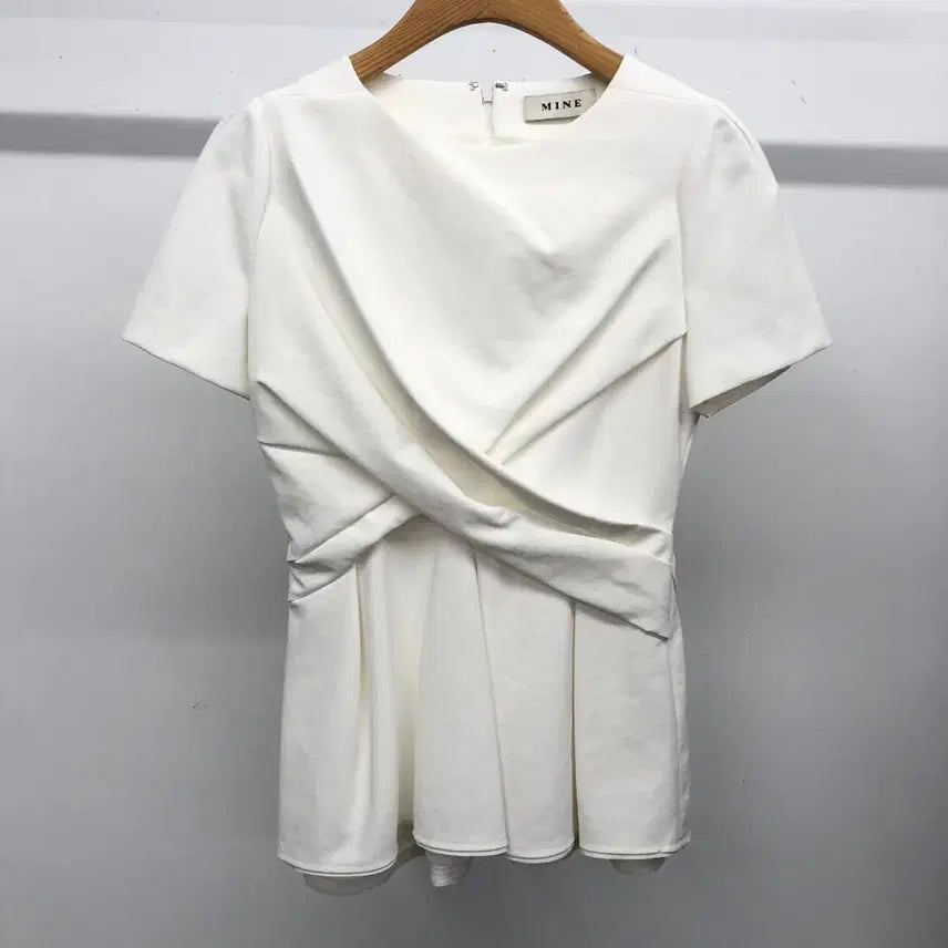 [BUNJANG] Mines Drape Flare Blouse / 한섬 마인 드레이프 플레어 블라우스 44-55