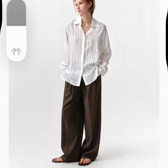 [BUNJANG] Abieuci Shear Wrap Shirt / 아비에무아 시어 랩셔츠