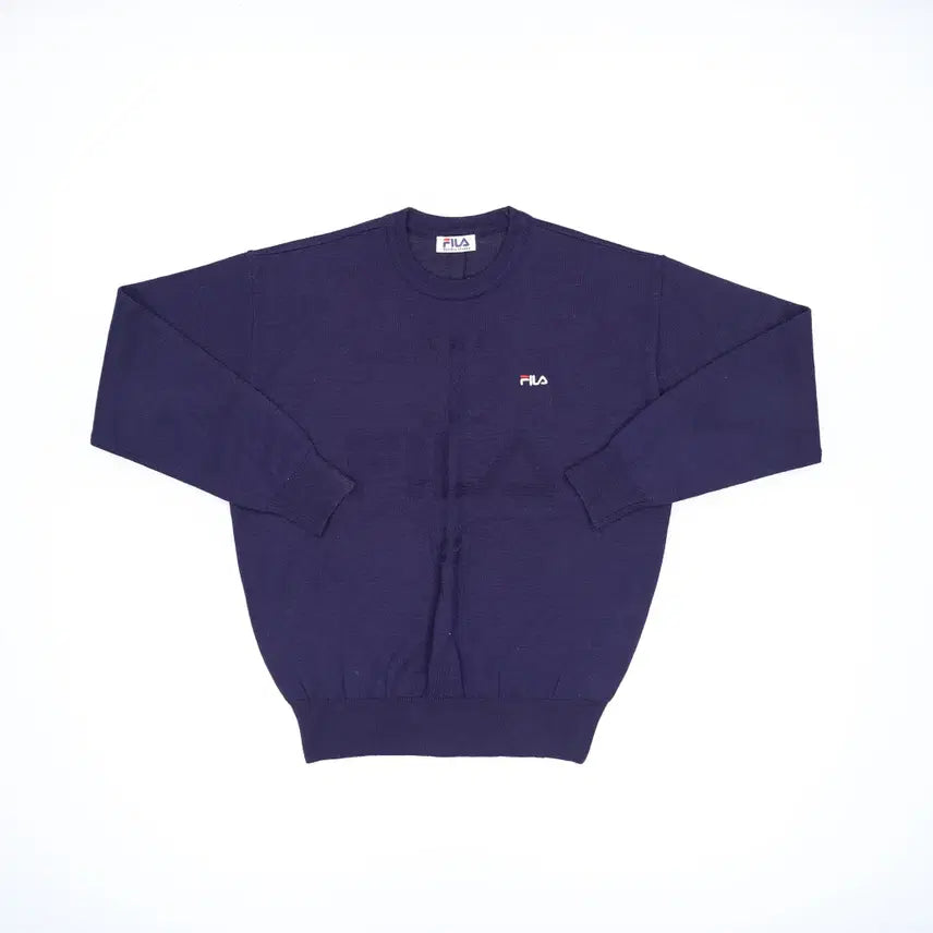 [BUNJANG] Fila V-Neck Knit Sweater / 가슴단면57 휠라 브이넥 니트 0225H1