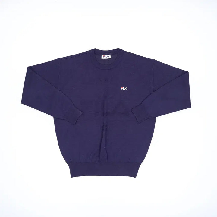 [BUNJANG] Fila V-Neck Knit Sweater / 가슴단면57 휠라 브이넥 니트 0225H1