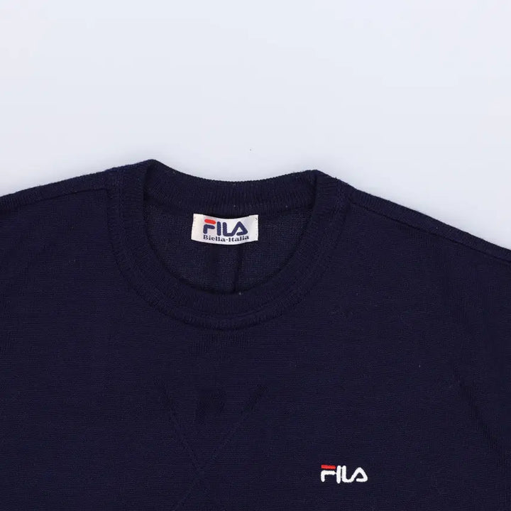 [BUNJANG] Fila V-Neck Knit Sweater / 가슴단면57 휠라 브이넥 니트 0225H1
