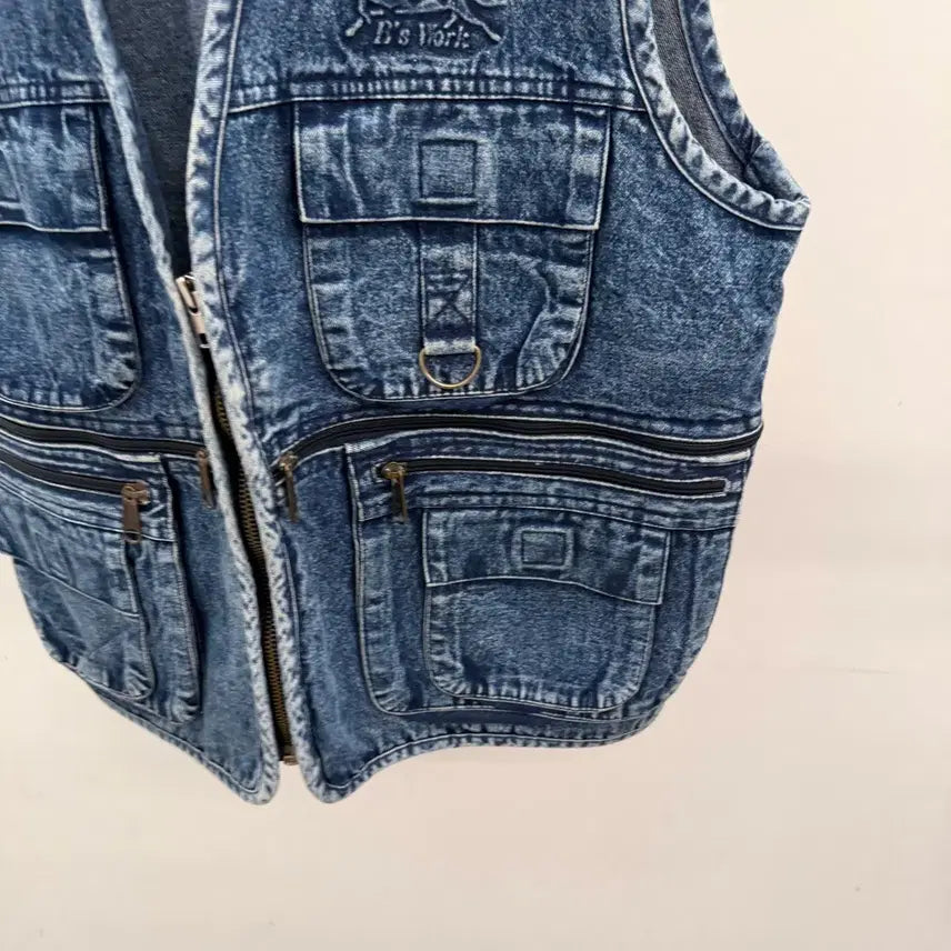 [BUNJANG] Vintage Washed Denim Vest / 빈티지 워시드 데님 베스트