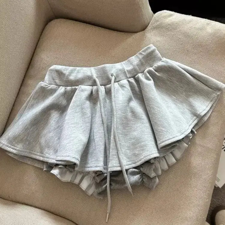 [BUNJANG] Flared Banding Skirt Pants / 당일발송) 새상품 그레이 플레어 밴딩 치마바지