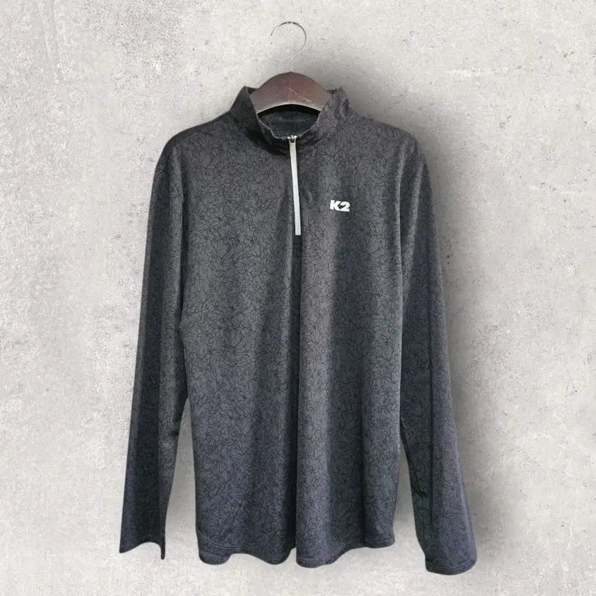 [BUNJANG] K2 Functional Half-Zip Charcoal (M) / K2 기능성 반집업 차콜 (95/M)