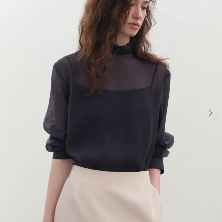 [BUNJANG] Sie 26ss Rudy Tie Blouse Charcoal Shadow / 시에sie 26ss 루디 타이 블라우스 차콜 쉐도우