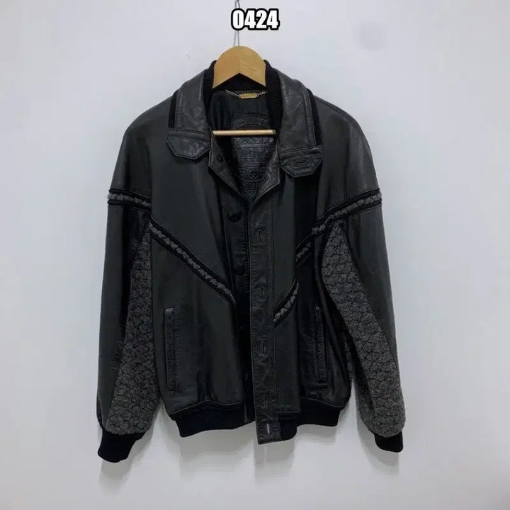 [BUNJANG] XL Toras Vintage Leather Bomber Jacket / XL 토라스 빈티지 가죽 봄버 자켓