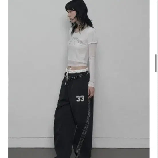 [BUNJANG] 33star Line Pant / 셋업이엑스이 33star line pant