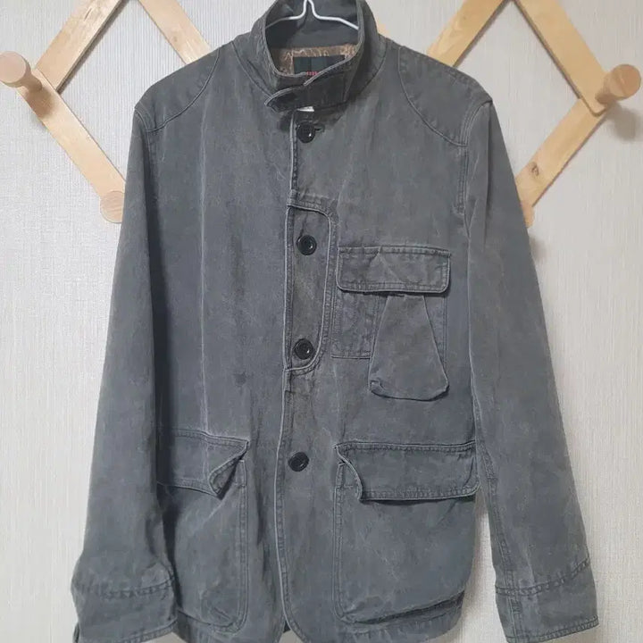 [BUNJANG] Homme Moleskine Vintage Work Jacket / 옴므 몰스킨 빈티지 워크 자켓