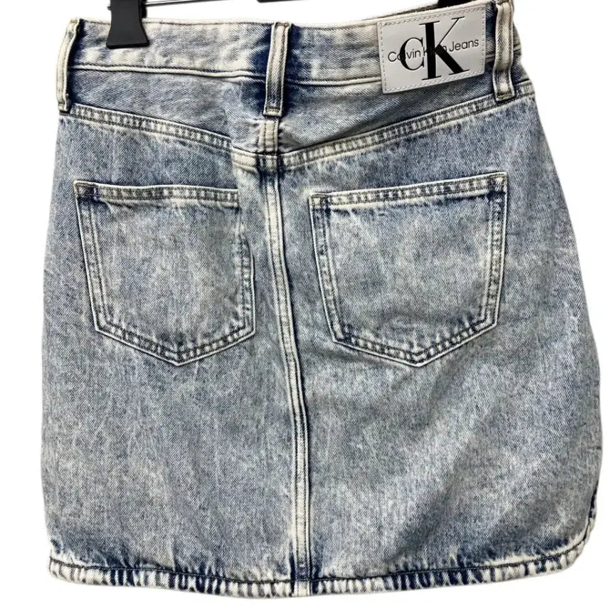 [BUNJANG] Calvin Klein Denim Mini Skirt / 캘빈클라인 데님 미니스커트 CK진청 스커트