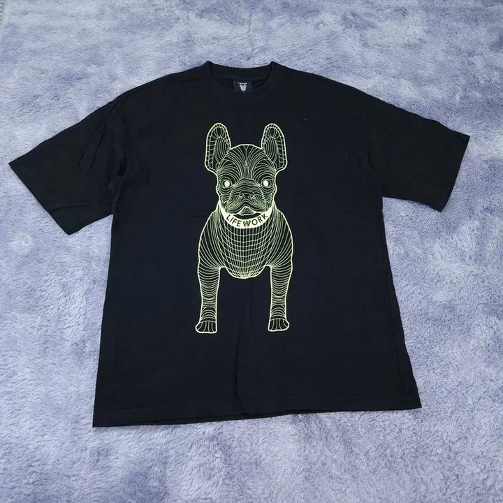 [BUNJANG] Life Work Graphic T-Shirt / L 라이프워크 반팔 티 | 0430A16