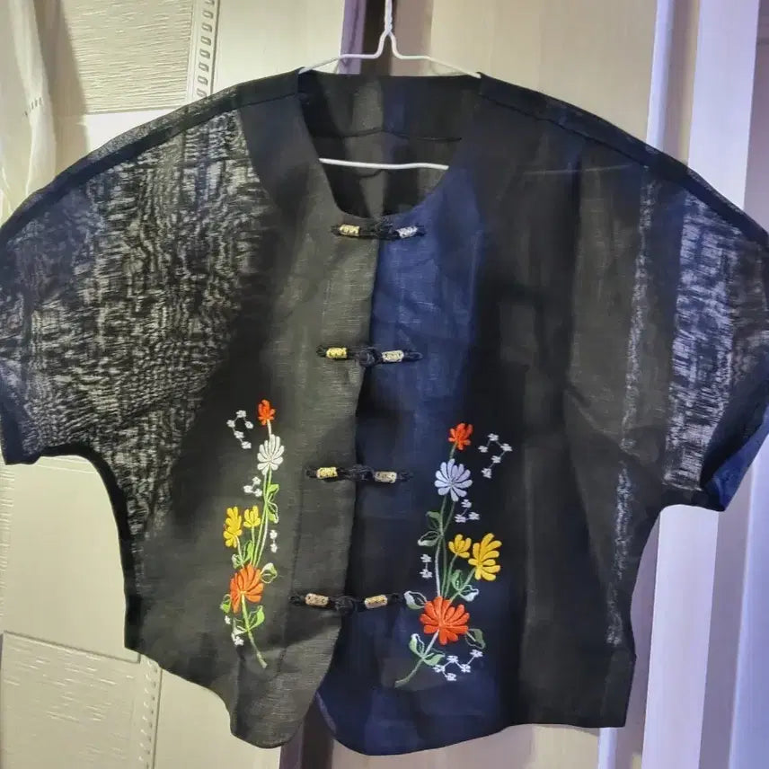 [BUNJANG] Embroidered Ramie Jacket New Product / 자수 모시저고리 새상품