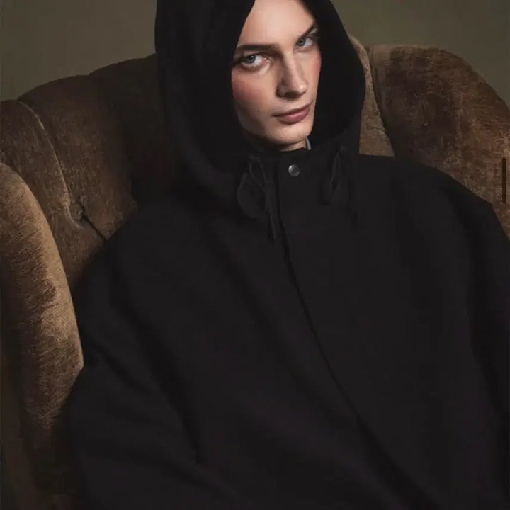 [BUNJANG] Vislow Pullover Wool Hoodie Coat - Size S / 비슬로우  풀오버 울 후드 코트  S사이즈