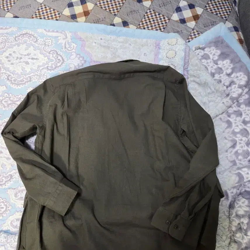 [BUNJANG] Union Blue BDU Linen Shirt Olive (M) / (M) 유니온블루 BDU 린넨 셔츠 올리브