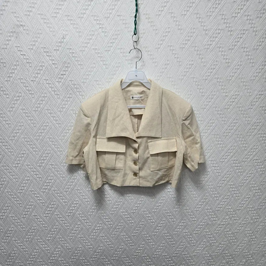 [SOLD OUT] D200 여성 린넨 크롭 자켓