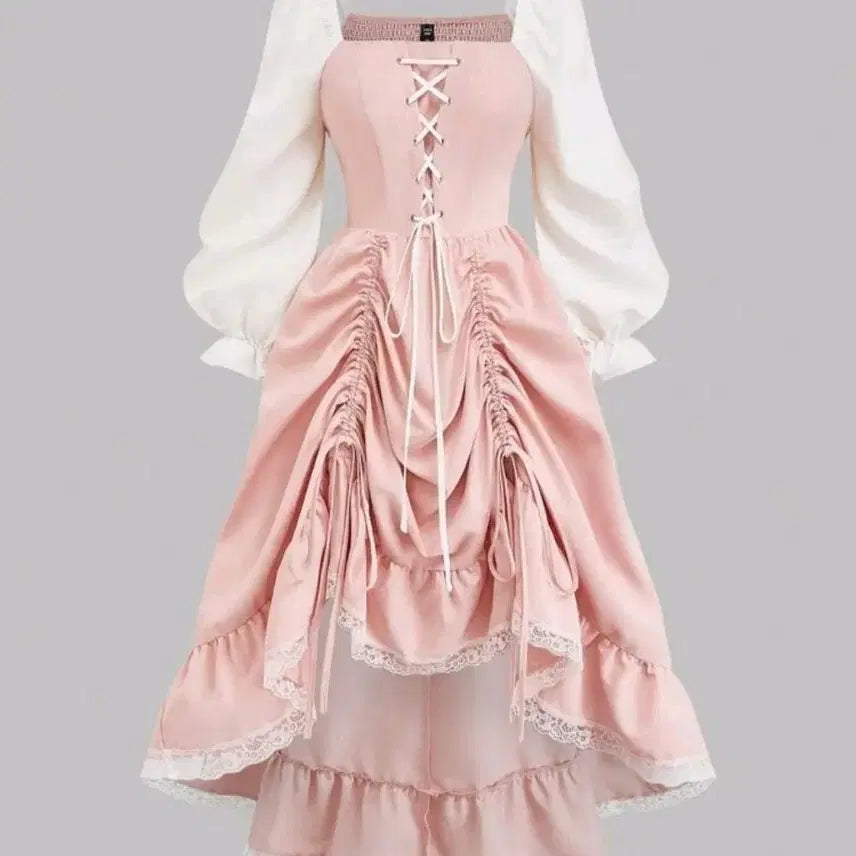 [BUNJANG] Pink Oversized Graduation Dress / 핑크 빅사이즈 졸업 사진 졸사 원피스