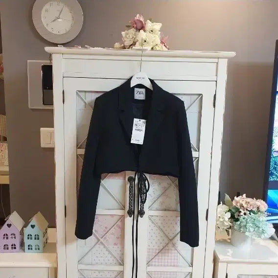 [BUNJANG] Zara Black Cropped Jacket / 자라 자켓/55 새상품 정가89000