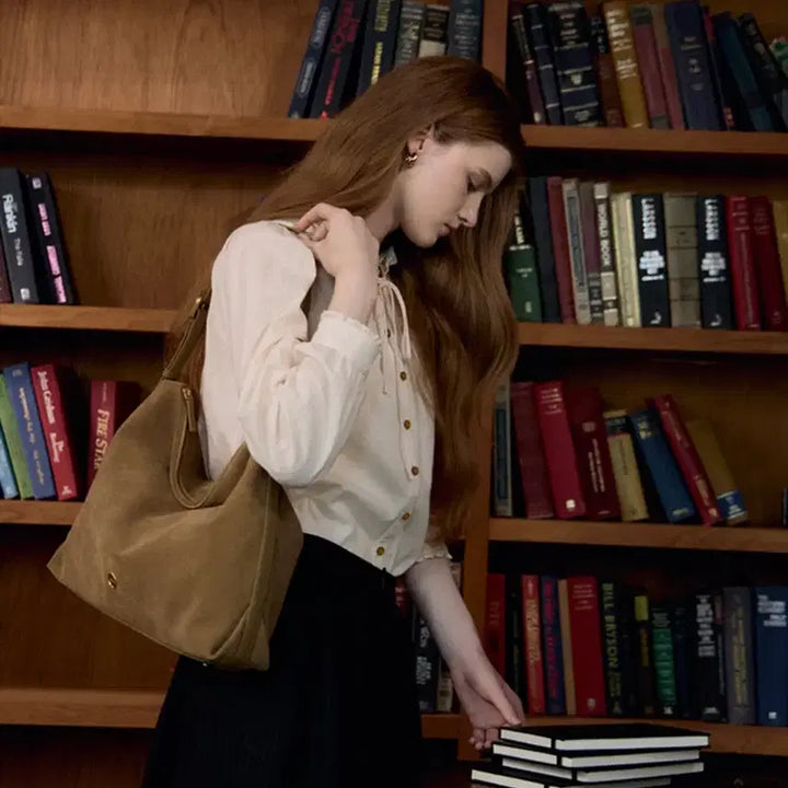 [BUNJANG] LEMAIRE Agnes Suede Bag Beige / [새상품,택있음]르메메 삭 아네스 스웨이드백 베이지