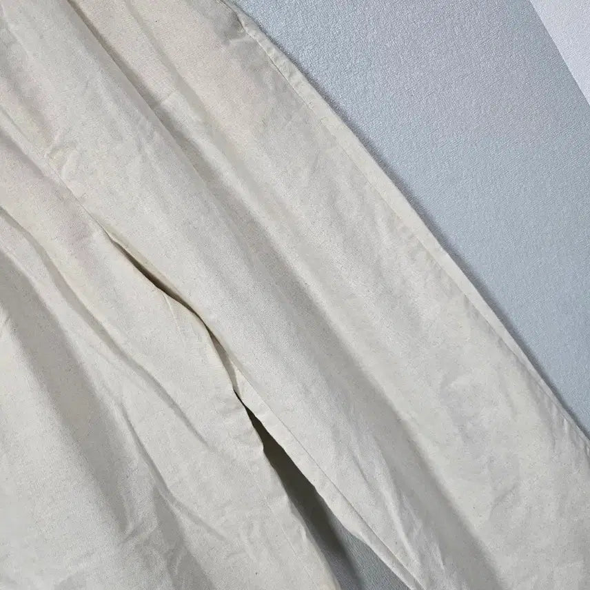 [BUNJANG] Linen Wide Pants (Size L/XL) / 밴딩 린넨 와이더팬츠 77~88
