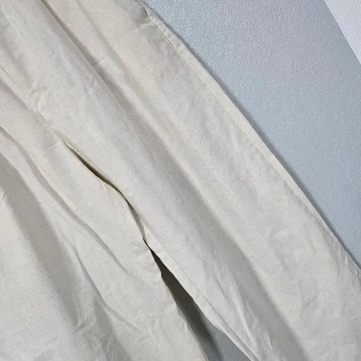 [BUNJANG] Linen Wide Pants (Size L/XL) / 밴딩 린넨 와이더팬츠 77~88