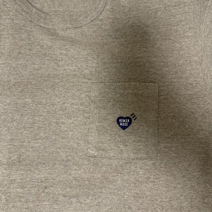 [BUNJANG] Human Made Grey Pocket T-Shirt / 휴먼메이드 그레이 포켓 티셔츠