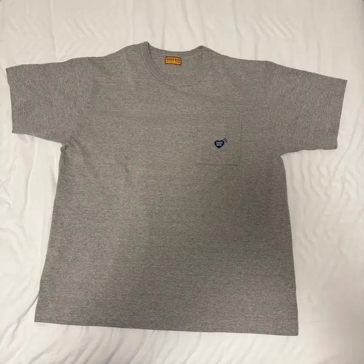[BUNJANG] Human Made Grey Pocket T-Shirt / 휴먼메이드 그레이 포켓 티셔츠