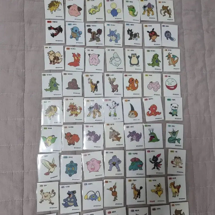 [BUNJANG] Pokemon Stickers Bundle Set / 포켓몬 띠부씰,유포지 스티커 103장 일괄 급처