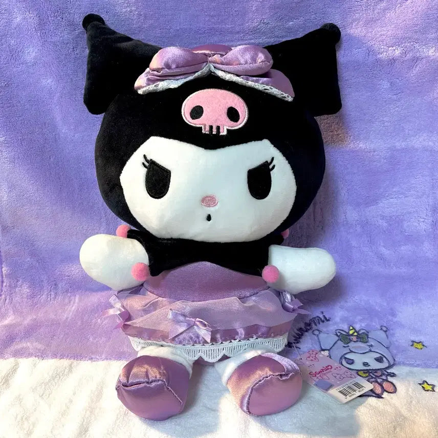 [BUNJANG] Sanrio Kuromi Plush Doll - Dress Version / 산리오 쿠로미 봉제인형 _ 드레스업