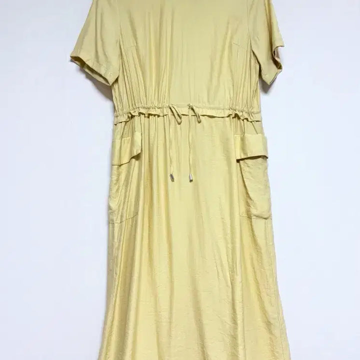 [BUNJANG] BREAL Viscose Yellow String Long Dress / 브리엘 비스코스 옐로우 스트링 롱원피스