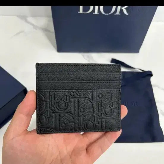 [BUNJANG] Dior Oblique Card Holder Black / 디올 오블리크 카드지갑 블랙 새상품