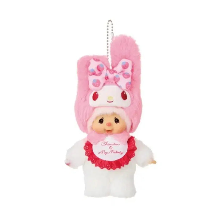 [BUNJANG] Authentic Monchhichi My Melody Keychain New / 정품) 몬치치 마이멜로디 키링 새상품