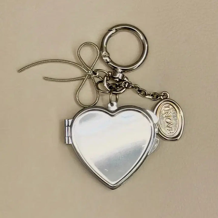[BUNJANG] Unov Heart Mirror Keyring / 어노브 하트 거울 키링