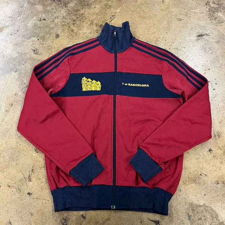 [BUNJANG] Adidas Barcelona Track Top Red Jersey / [정품/100] 아디다스 바르셀로나 트랙탑 레드 져지