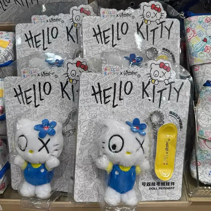 [BUNJANG] Hello Kitty x André Saraiva Collaboration MiniSo Stuffed Animal Chain Keychain / 헬로키티 앙드레사라이바콜라보 미니소 헬로키티인형체인키링
