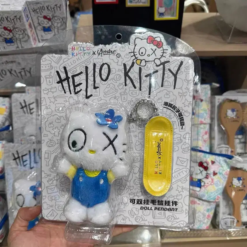 [BUNJANG] Hello Kitty x André Saraiva Collaboration MiniSo Stuffed Animal Chain Keychain / 헬로키티 앙드레사라이바콜라보 미니소 헬로키티인형체인키링