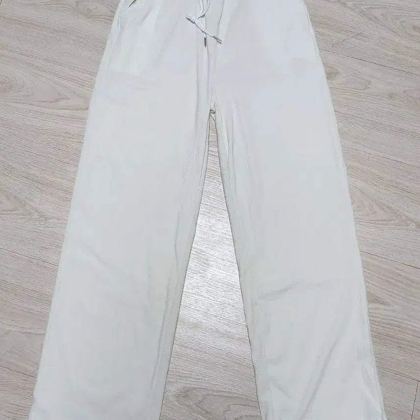 [BUNJANG] Ivory Corduroy Wide Pants / 아이보리 코듀로이 와이드 팬츠