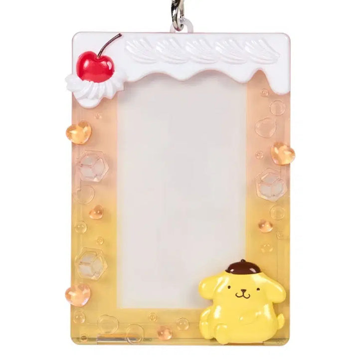 [BUNJANG] Sanrio Pompompurin Cream Soda Pudding Photocard Holder Keychain / 산리오 폼폼푸린 크림소다 푸딩 포토카드 케이스 카드홀더 키링 돼지