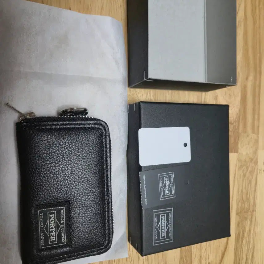 [BUNJANG] Porter Cam Card Coin Case Black / 포터 캄 카드 코인 케이스 블랙 미사용 새상품 판매