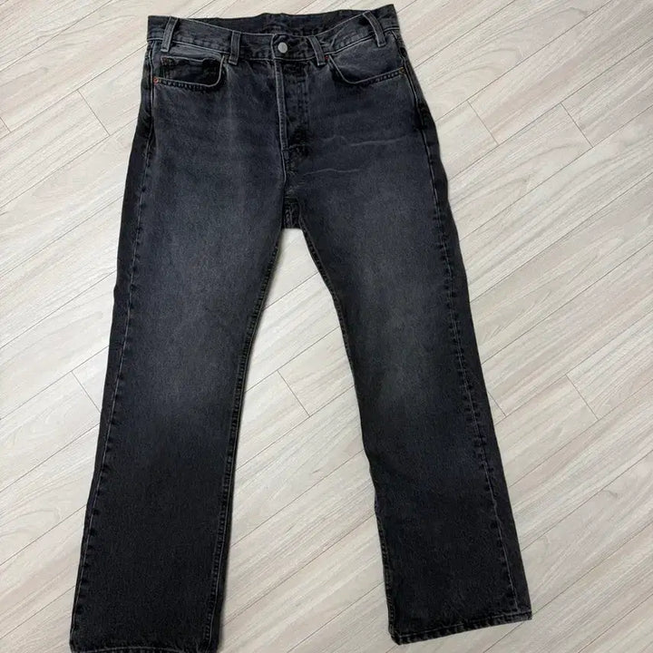 [BUNJANG] Zara Limited Edition Bootcut Denim Jeans / 자라 부츠컷 데님 다크그레이 리미티드에디션