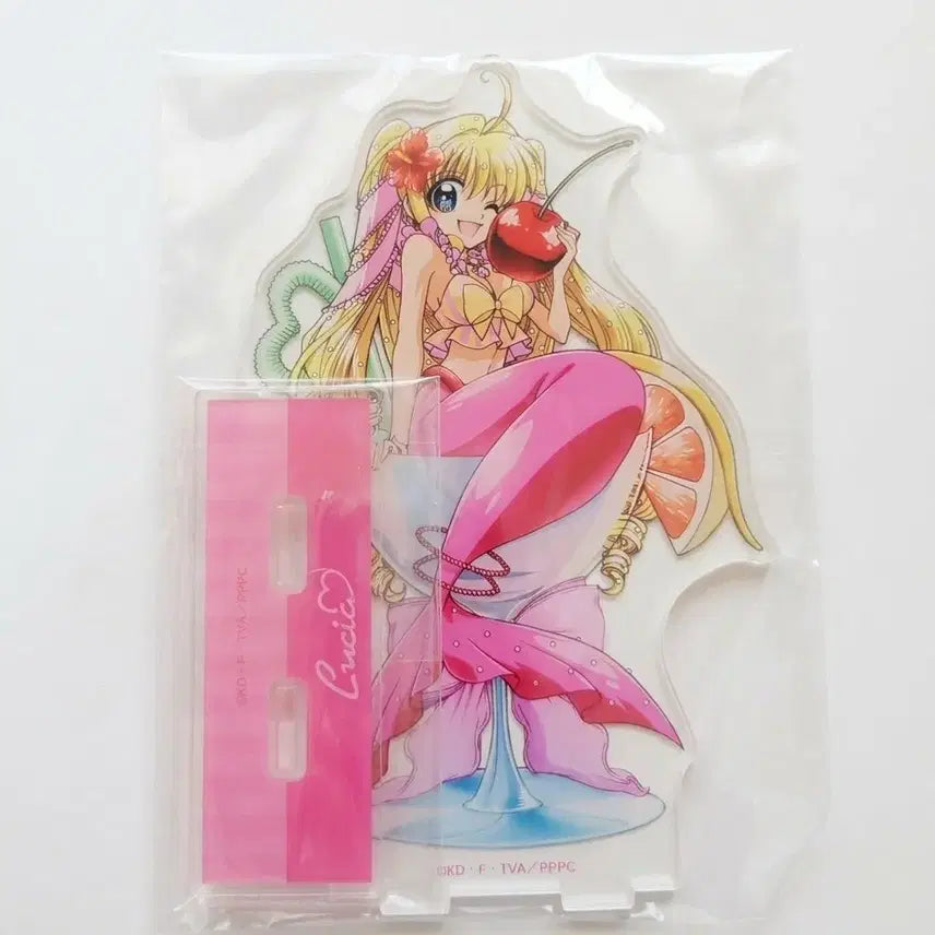 [BUNJANG] Pichi Pichi Pitch Lucia Cocktail Big Acrylic Stand Rare Vintage Bishoujo / 가격고정) 피치피치핏치 루치아 칵테일 빅 아크릴 희귀매물 고전 미소녀