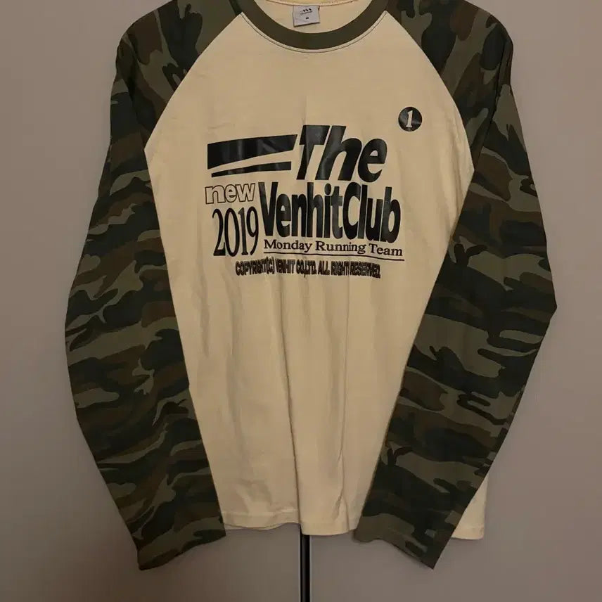 [BUNJANG] Ben Hitz Camo Long Sleeve M / 벤힛 카모 롱슬리브 m